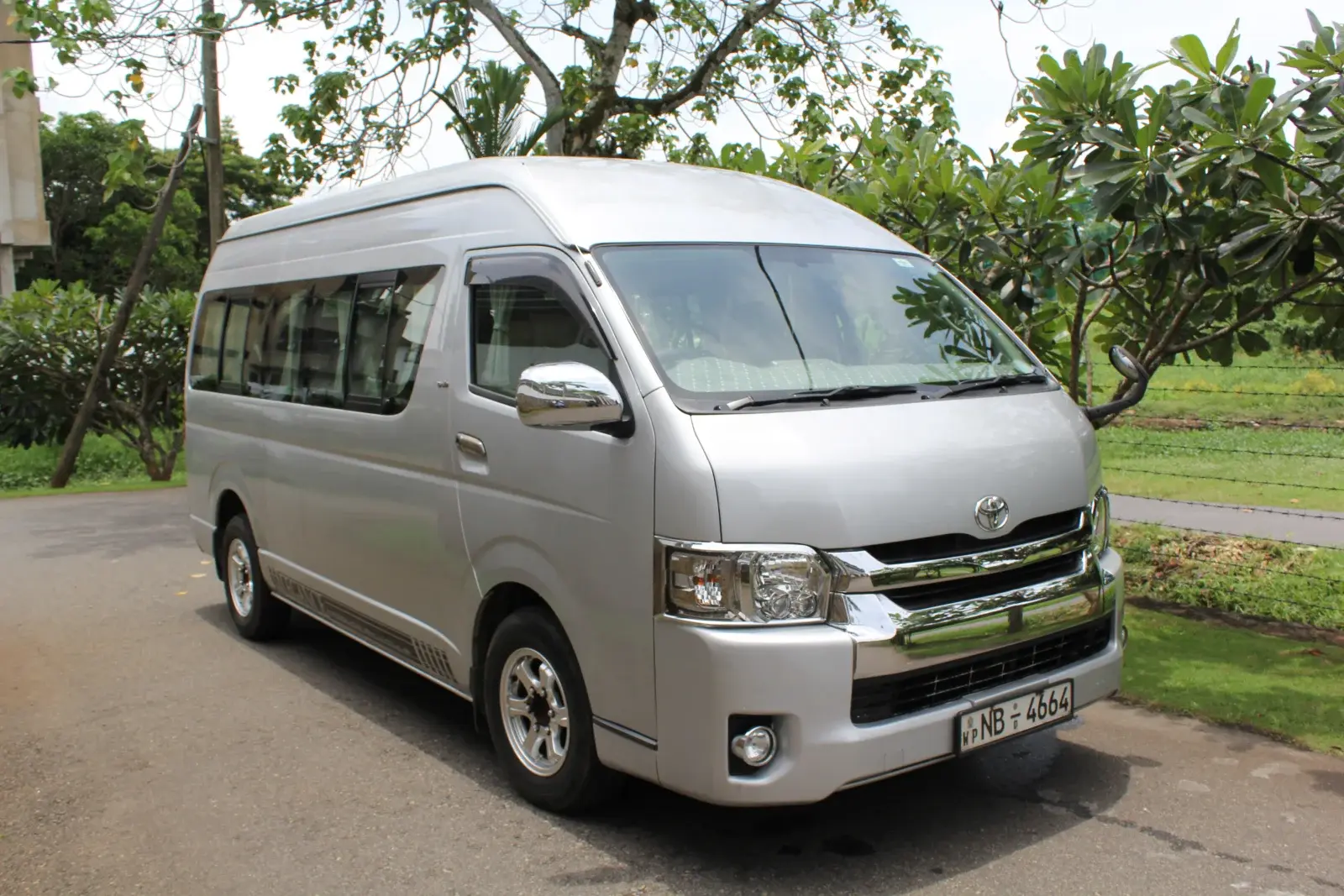 White Toyota High Roof Van - Lalith Kulupana